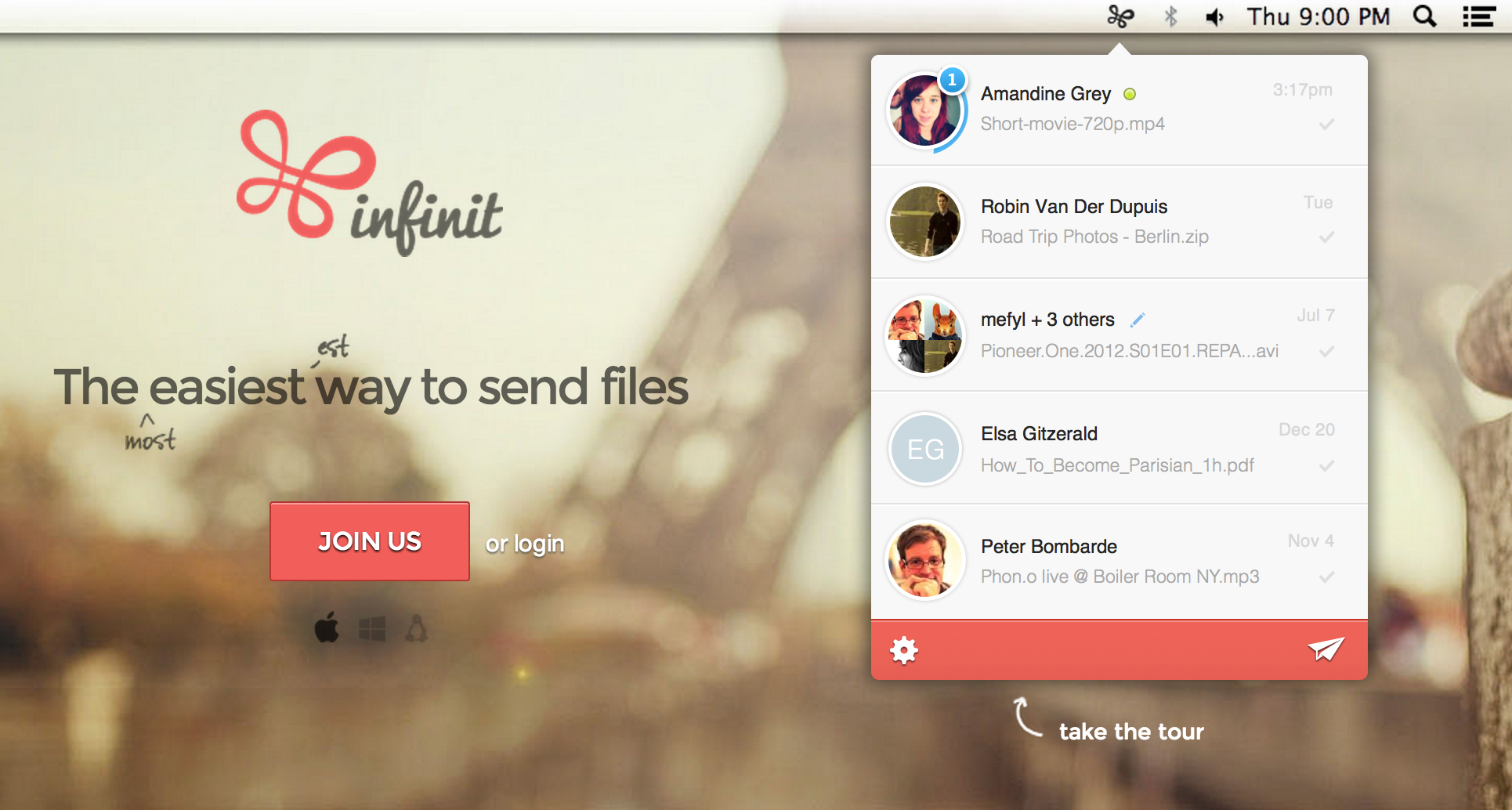 Infinit — изящное решение для передачи файлов между пользователями OS&nbsp;X