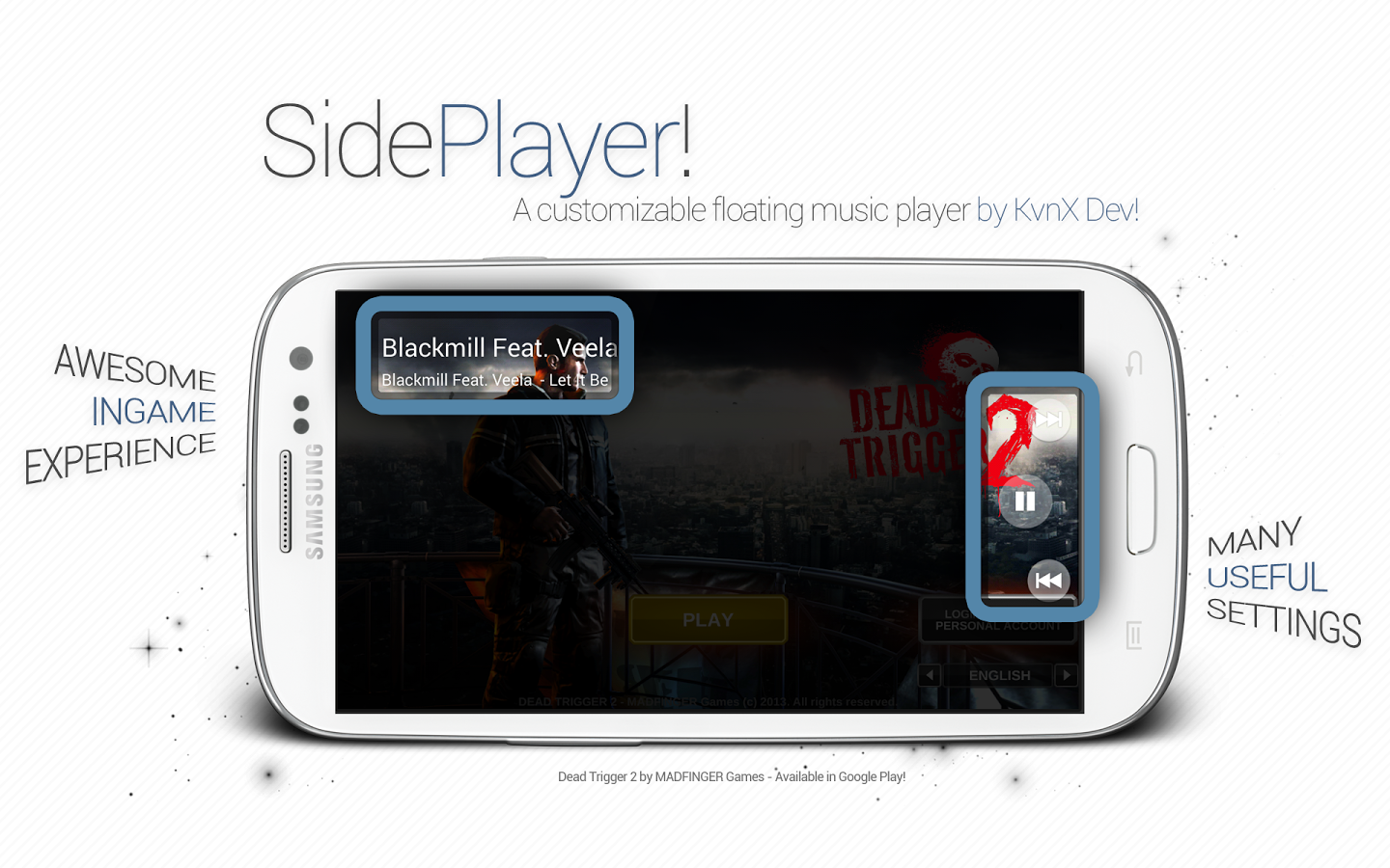 SidePlayer - управление музыкой из любого приложения