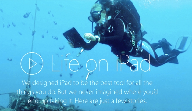 На сайте Apple появилась промо-страница Life on iPad