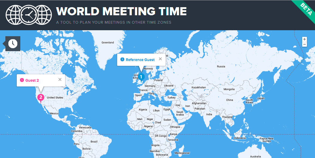 World Meeting Time - инструмент для планирования встреч с учетом разницы часовых поясов