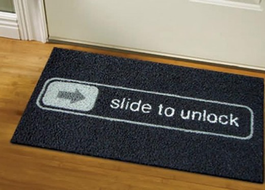 Slide-to-unlock-Doormat