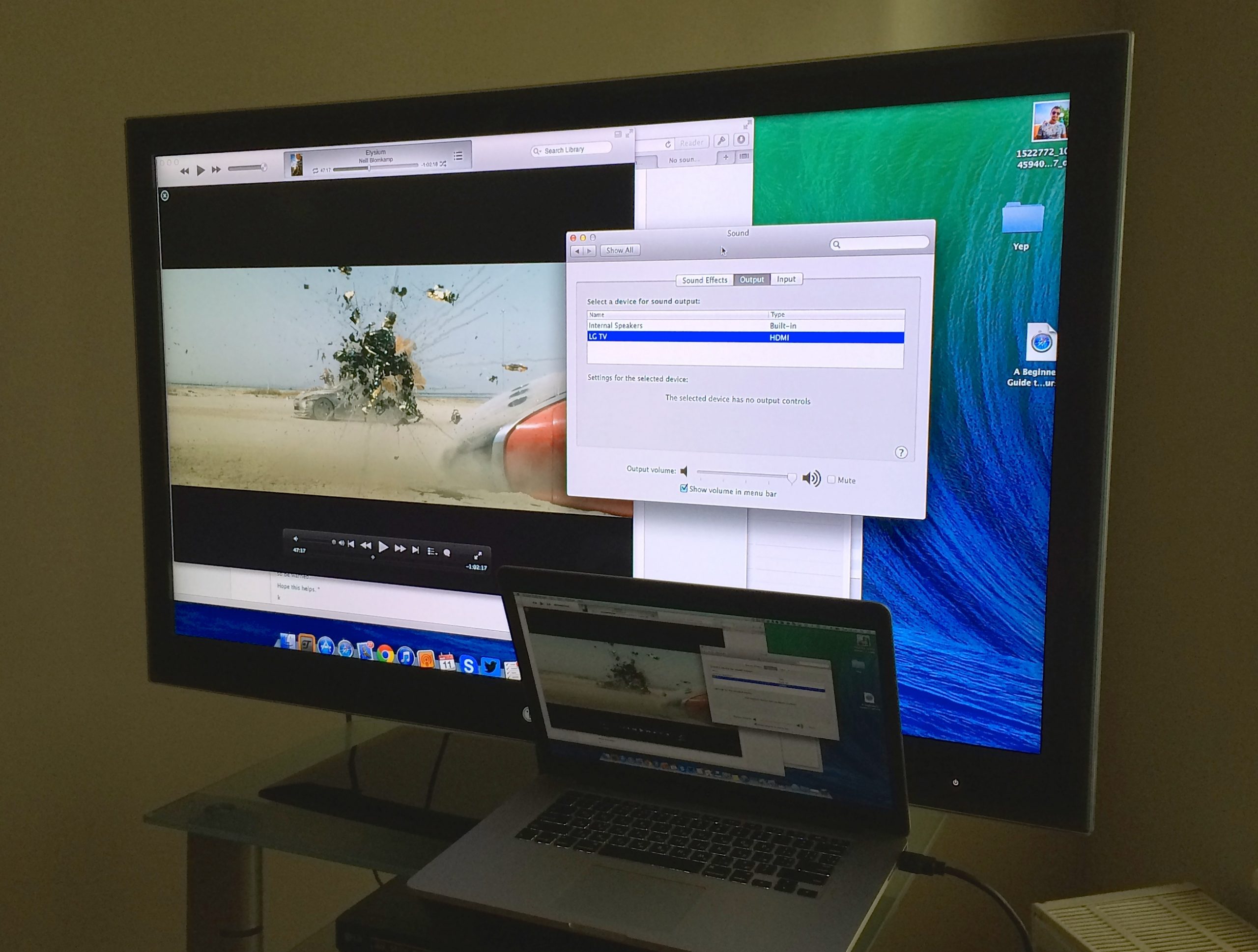 Что делать, если по HDMI с Macbook Pro не передается звук на телевизор