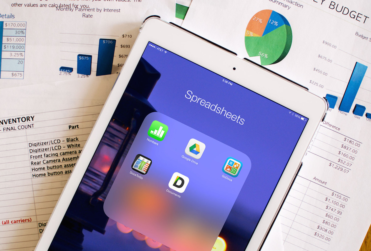 Лучшие iPad-приложения для работы с электронными таблицами