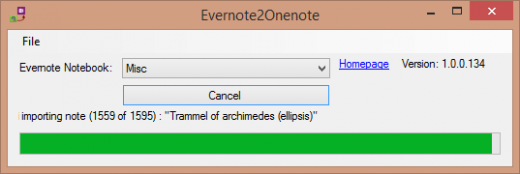 Evernote2Onenote-dialog