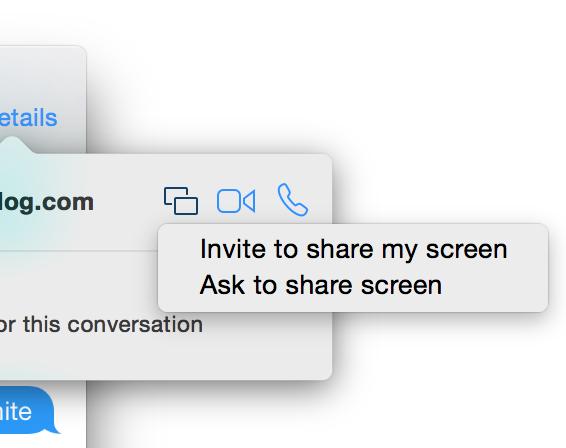 Сообщения в OS X обзавелись функцией демонстрации экрана собеседнику