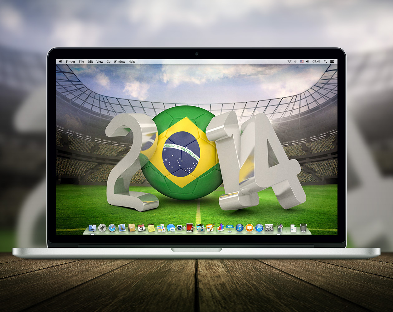Обои для OS X: Оле-оле-оле… в Бразилию, вперед!