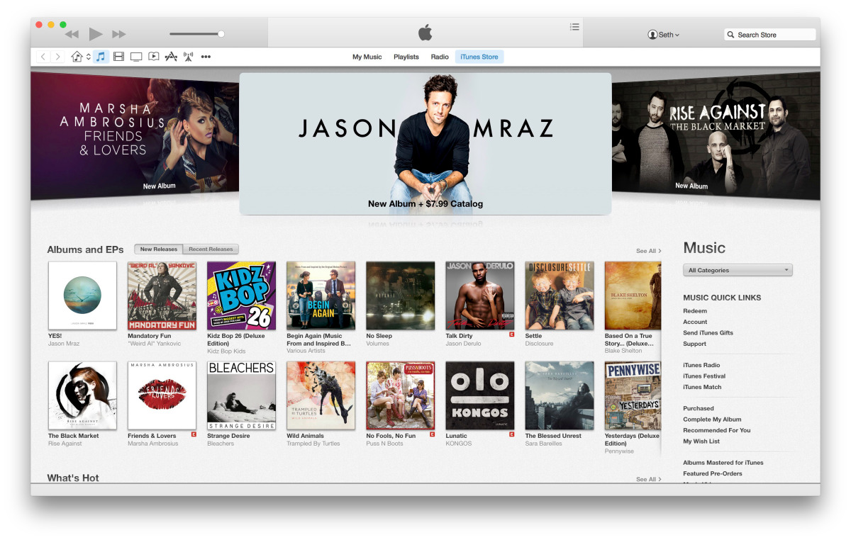 Что нового в OS X Yosemite DP 4 и iTunes 12