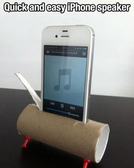 Как сделать усилитель для смартфона из туалетной бумаги