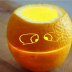 Простая свеча из апельсина