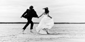 Бегущие жених и невеста