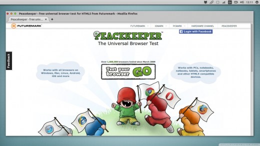 Тестирование производительности браузеров с помощью сервиса Browserbench.Org