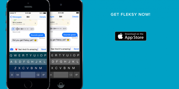 Fleksy — единственная альтернативная клавиатура для iOS