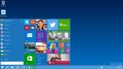 Где скачать и как установить Windows 10 Technical Preview