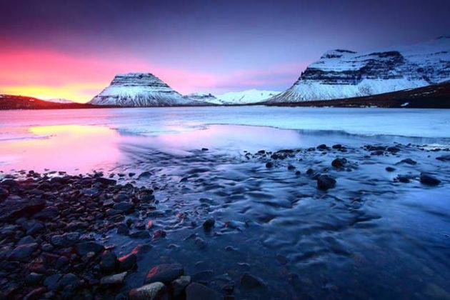 Закат в Исландии