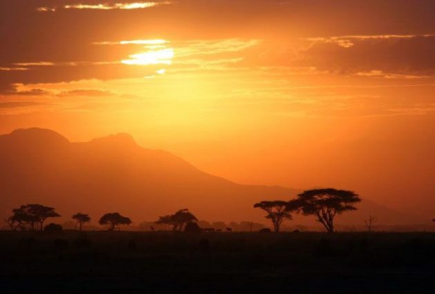 Закат в Танзании