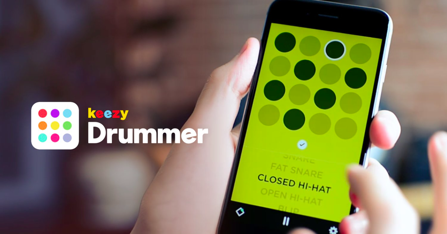 Keezy Drummer для iOS — бесплатная драм-машина для начинающих
