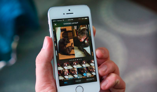 Instagram* выпустила собственное приложение для фотоколлажей Layout