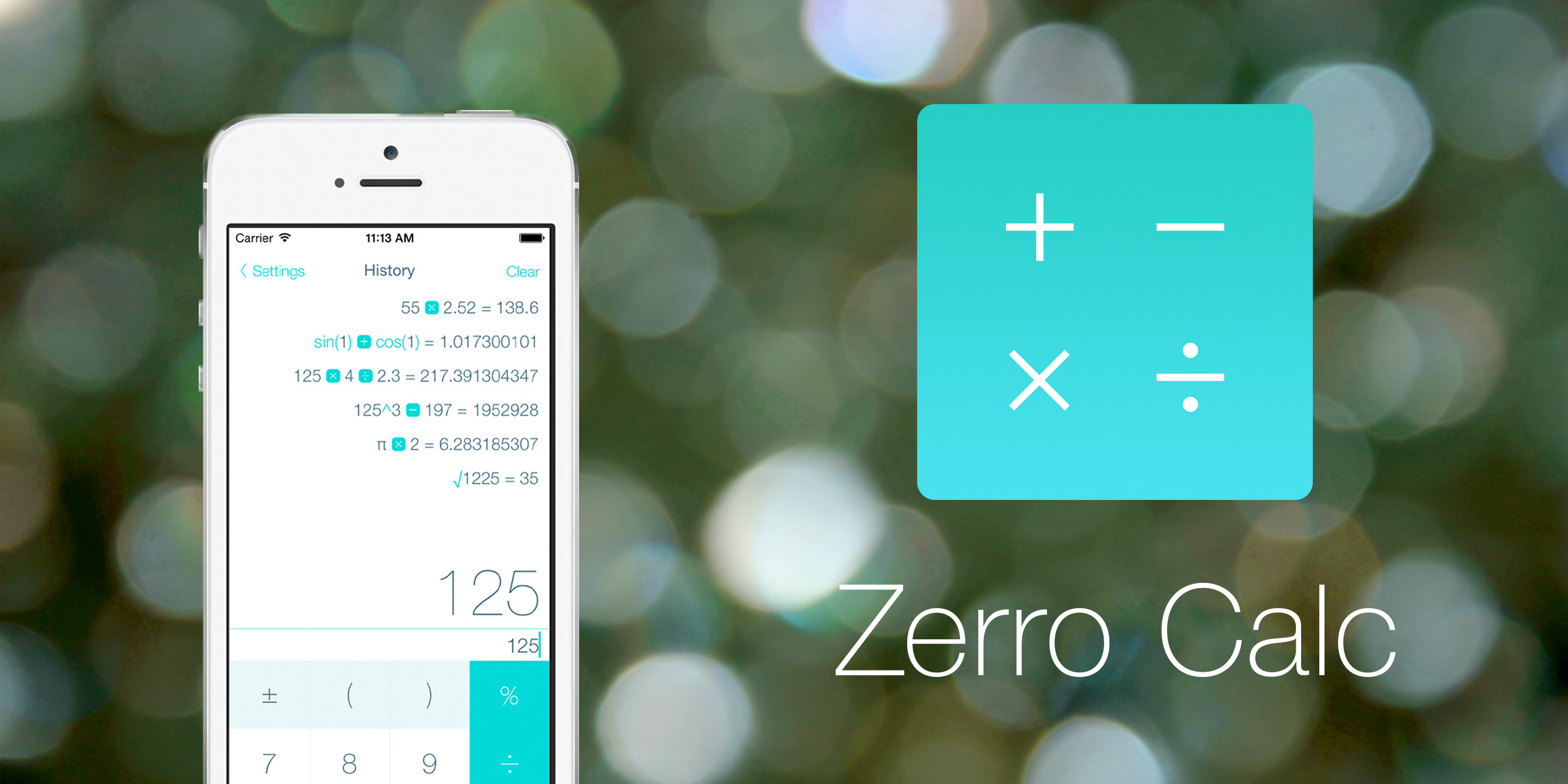 Zerro Calc — удобный научный калькулятор для iPhone