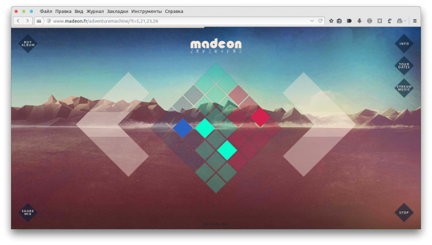 Обзор небольших веб-приложений: Madeon - s Adventure Machine, Plink, YouTab и другие