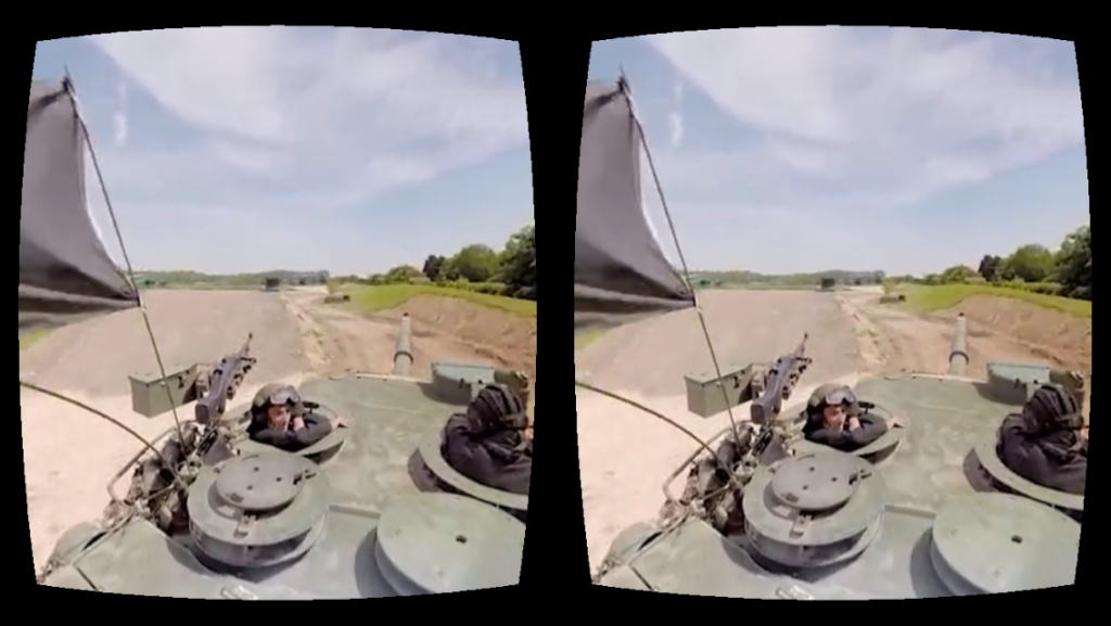 Панорамное видео из башни танка в Cardboard