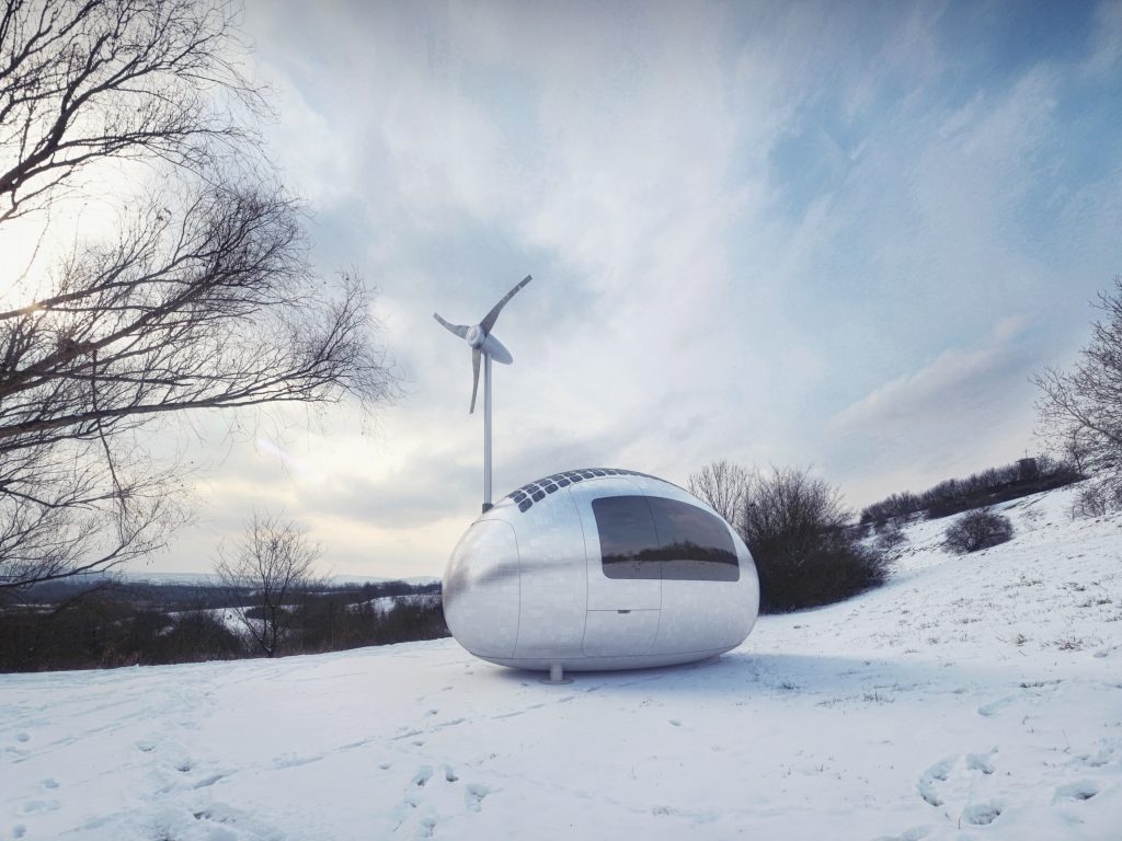 Ecocapsule — энергосберегающий дом, упакованный в компактную форму.