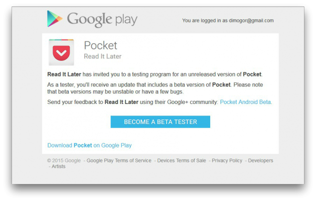 Pocket Android App Testing