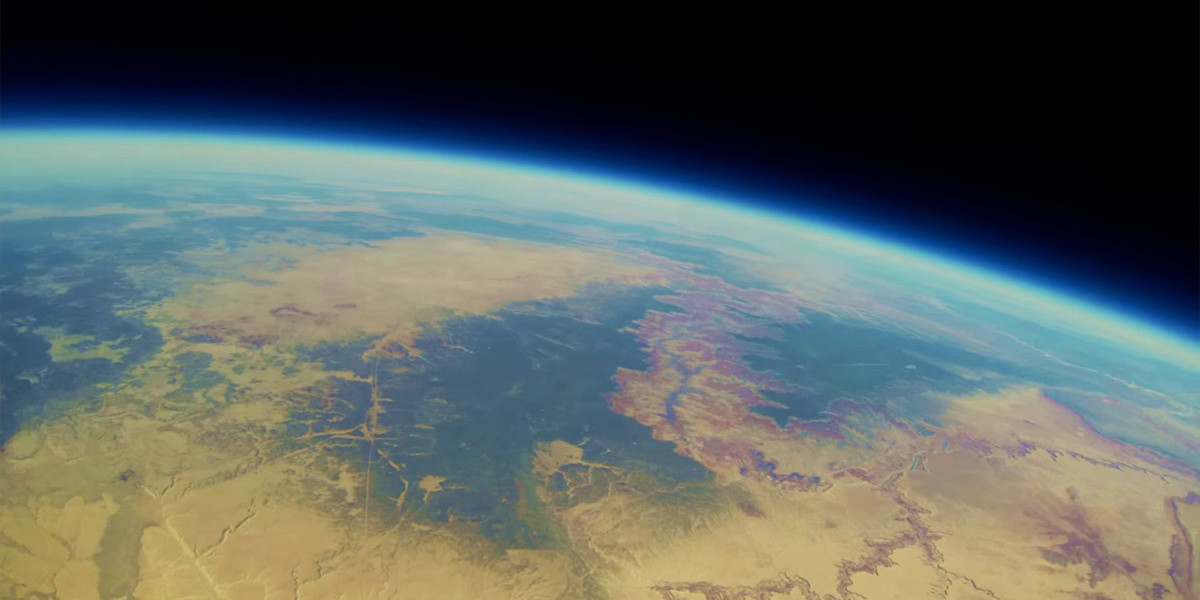 ВИДЕО: Камера GoPro запечатлела Большой каньон из стратосферы