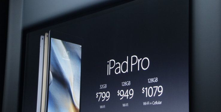 Сравнение iPad Pro, нового MacBook и Surface Pro 3