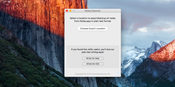 Notes Exporter бэкапит все ваши заметки из Apple Notes