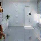 Концепт высокотехнологичной ванной комнаты 2040 года