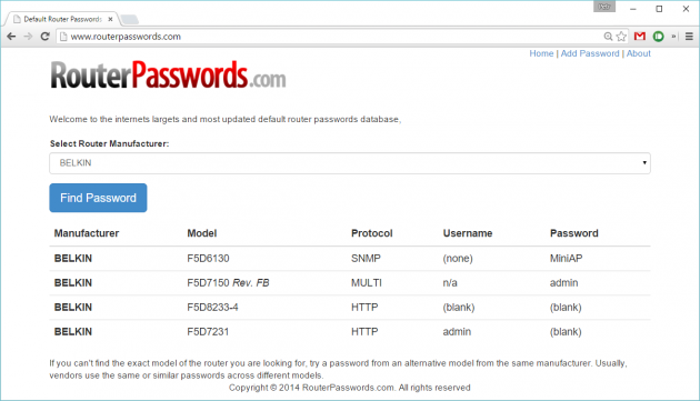 Как узнать стандартный логин и пароль роутера