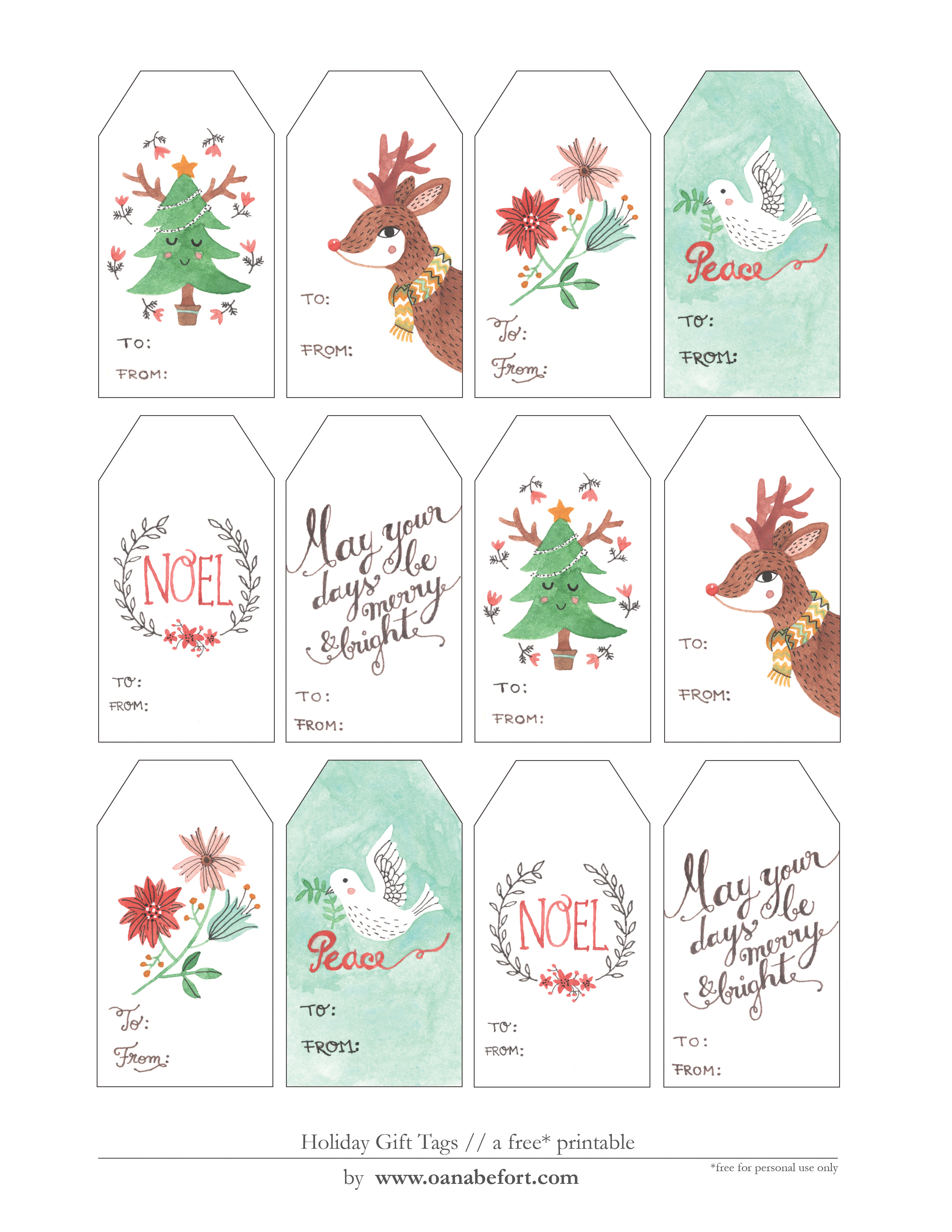 Бирки для новогодних подарков | Винтажные открытки Санта Клаус | Шаблон для распечатки