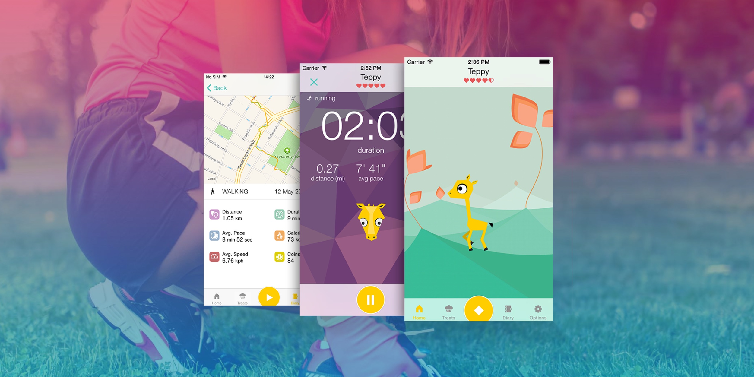 Тренируйтесь с Tep, чтобы радовать своего виртуального питомца