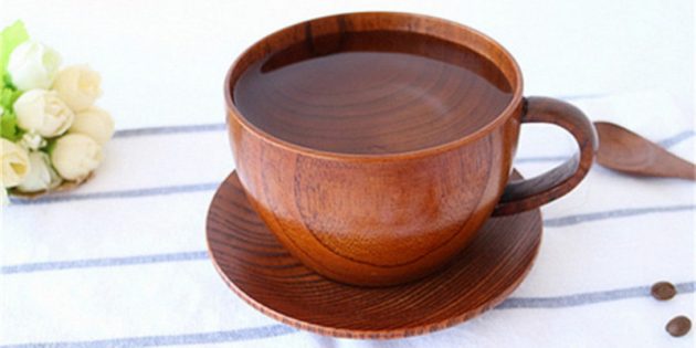 аксессуары для кухни: деревянная чашка