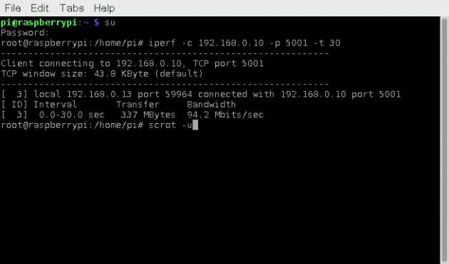 Raspberry Pi 3: пропускная способность проводной сети