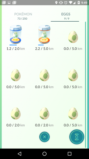 Pokémon Go eggs