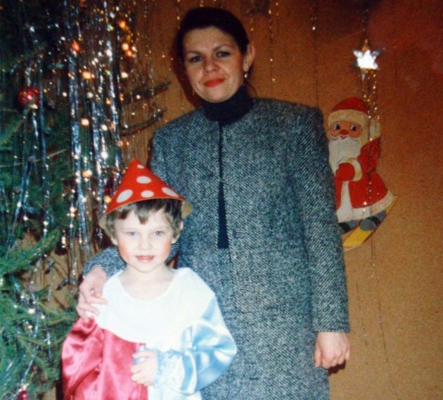 Александр Сидельников с мамой