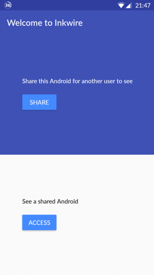 Inkwire - скриншаринг и удалённая помощь для Android