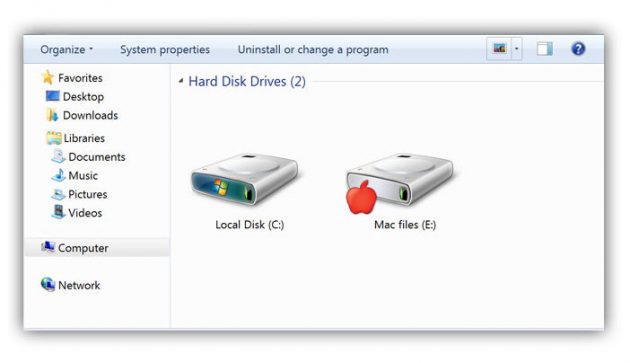 Как обмениваться файлами между Mac OS X и Windows с помощью Boot Camp