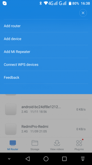 MiWiFi Router: Добавление устройств