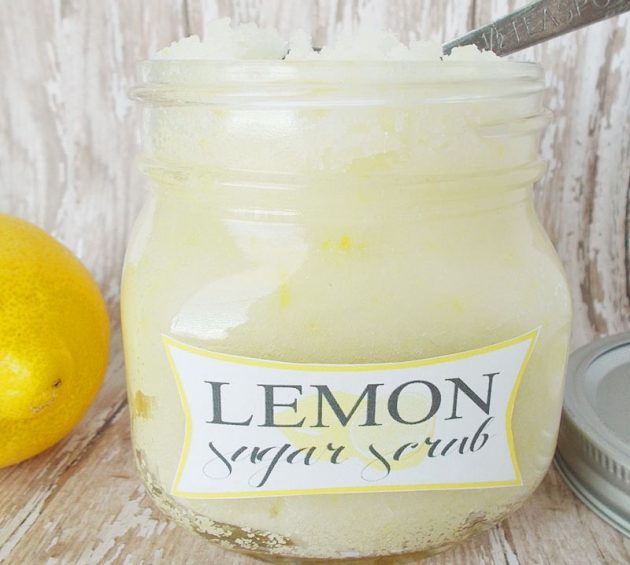 Как сделать новогодний подарок своими руками: Сахарный скраб с ароматом лимона 