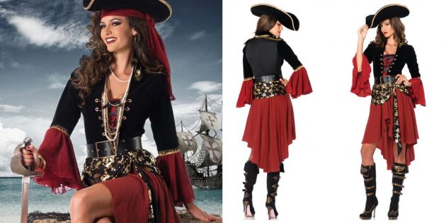 Новогодние костюмы для взрослых: капитан пиратов