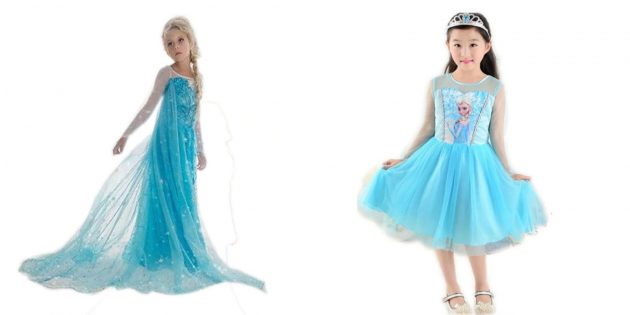 Новогодние костюмы для детей: принцесса Эльза