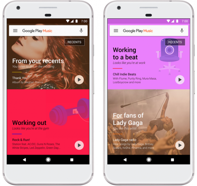 Google Play Music new AI