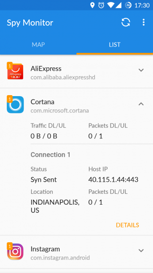 Spy Monitor: Cortana