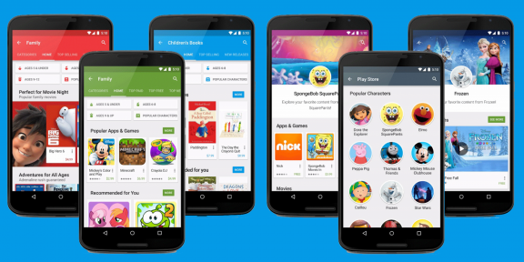 «Семейная библиотека» открывает совместный доступ к платному контенту в Google Play