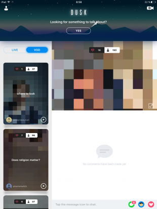 Dusk для iOS — анонимные стримы с искажением лица и голоса