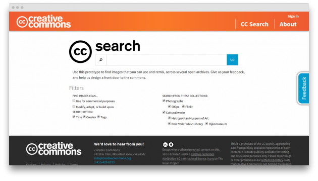 Creative Commons search