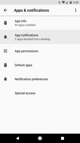 Android O: непрочитанные уведомления