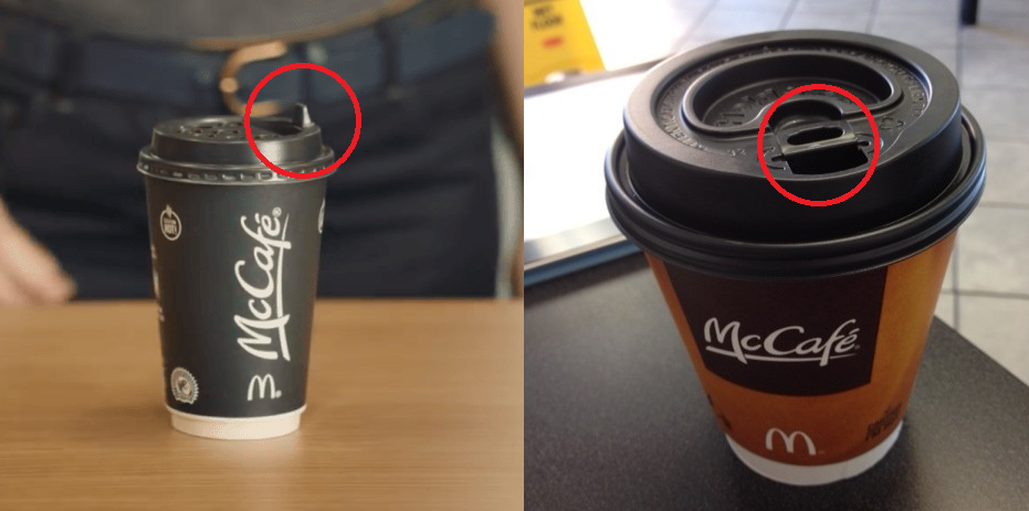 Почему запрещено открывать крышку кофемолки. Стаканчик кофе. Стаканчик кофе из Макдональдса. Кофе в стаканчике с крышкой. Крышки для кофейных стаканчиков.